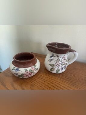 Vintage O’Neill Waterford Ireland sugar bowl and creamer set
